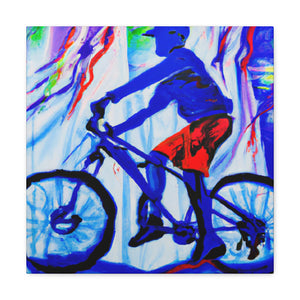 Cycling in Colorful Expression - Canvas