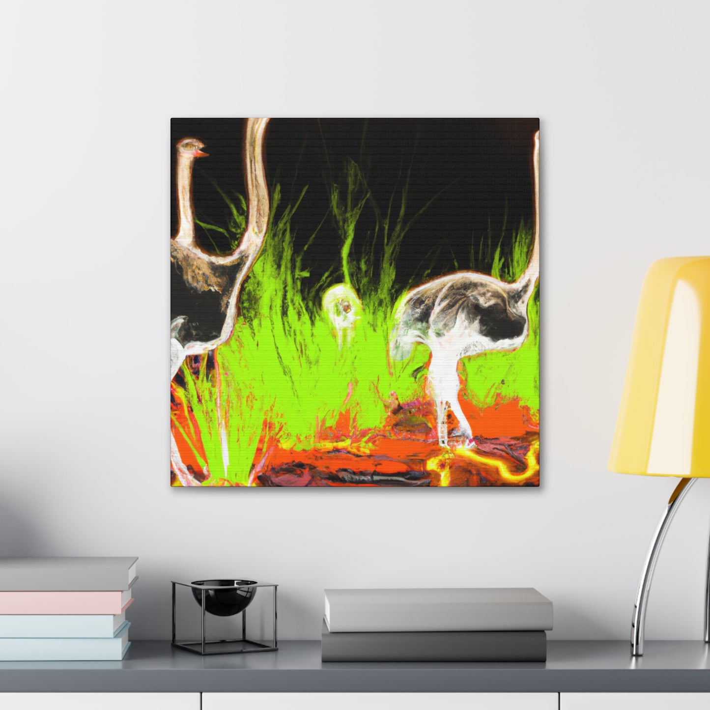 Ostrich Abstraction Masterpiece - Canvas