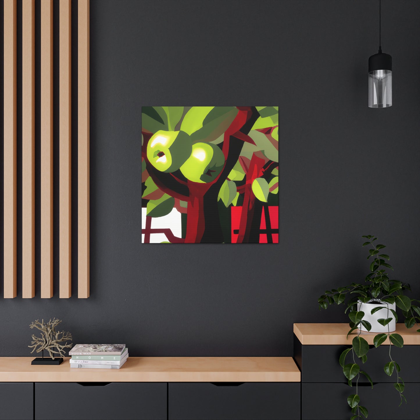 "Apple Tree Reflection: Deco" - Canvas