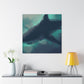 "Shark in Turbulent Seas" - Canvas