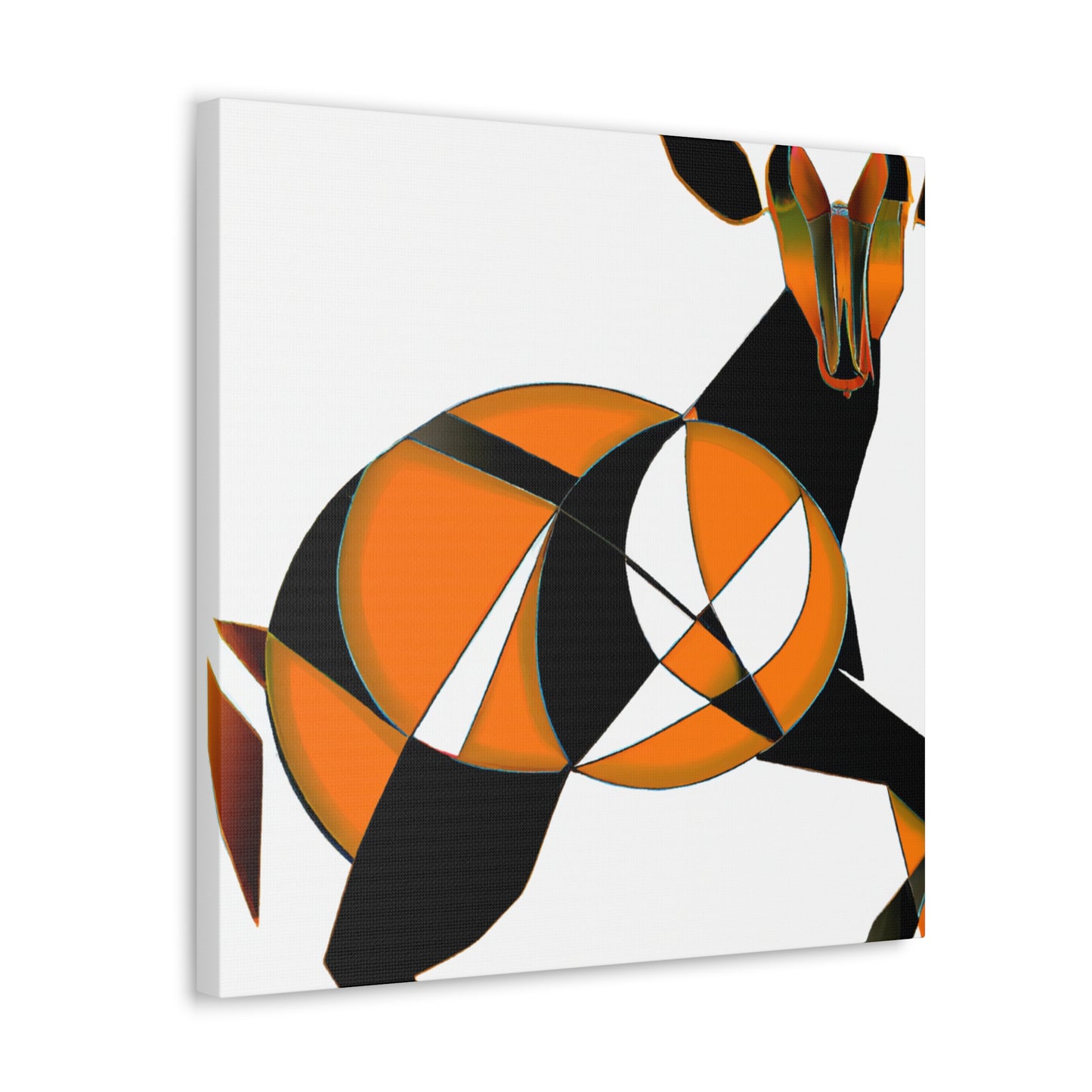 "Gazelle in Art Deco" - Canvas