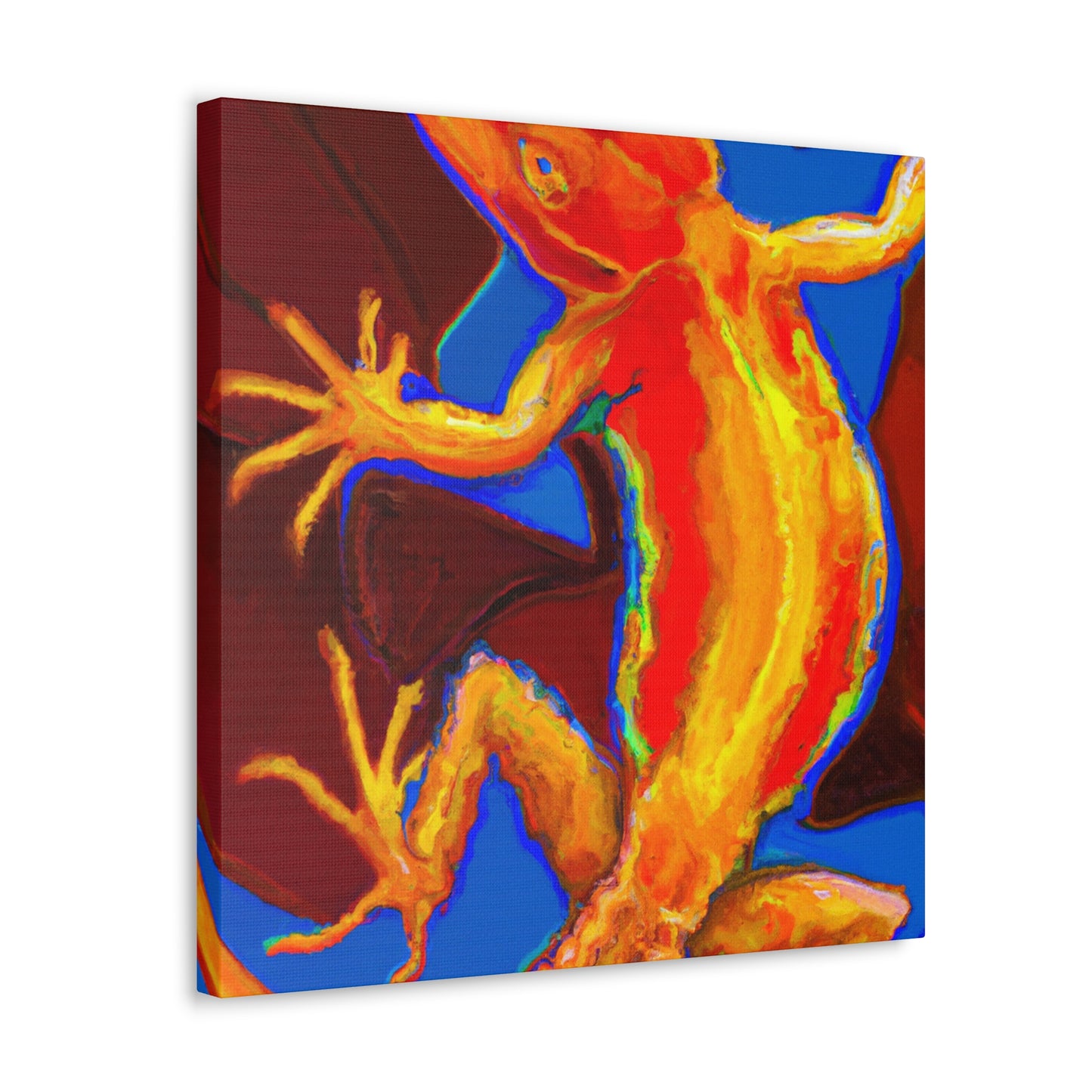 "Fanciful Frilled Lizard" - Canvas