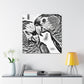 Parrots in Paradise. - Canvas