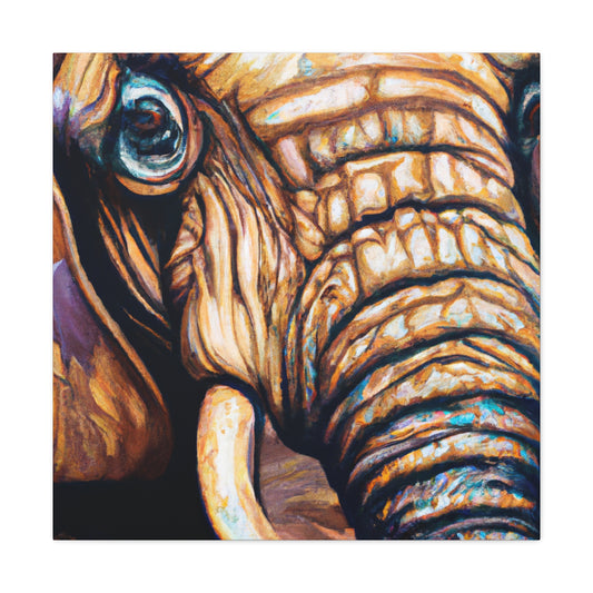 "Elephant in Hyperrealism" - Canvas