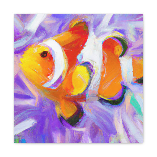 "Clownfish Undersea Dance" - Canvas