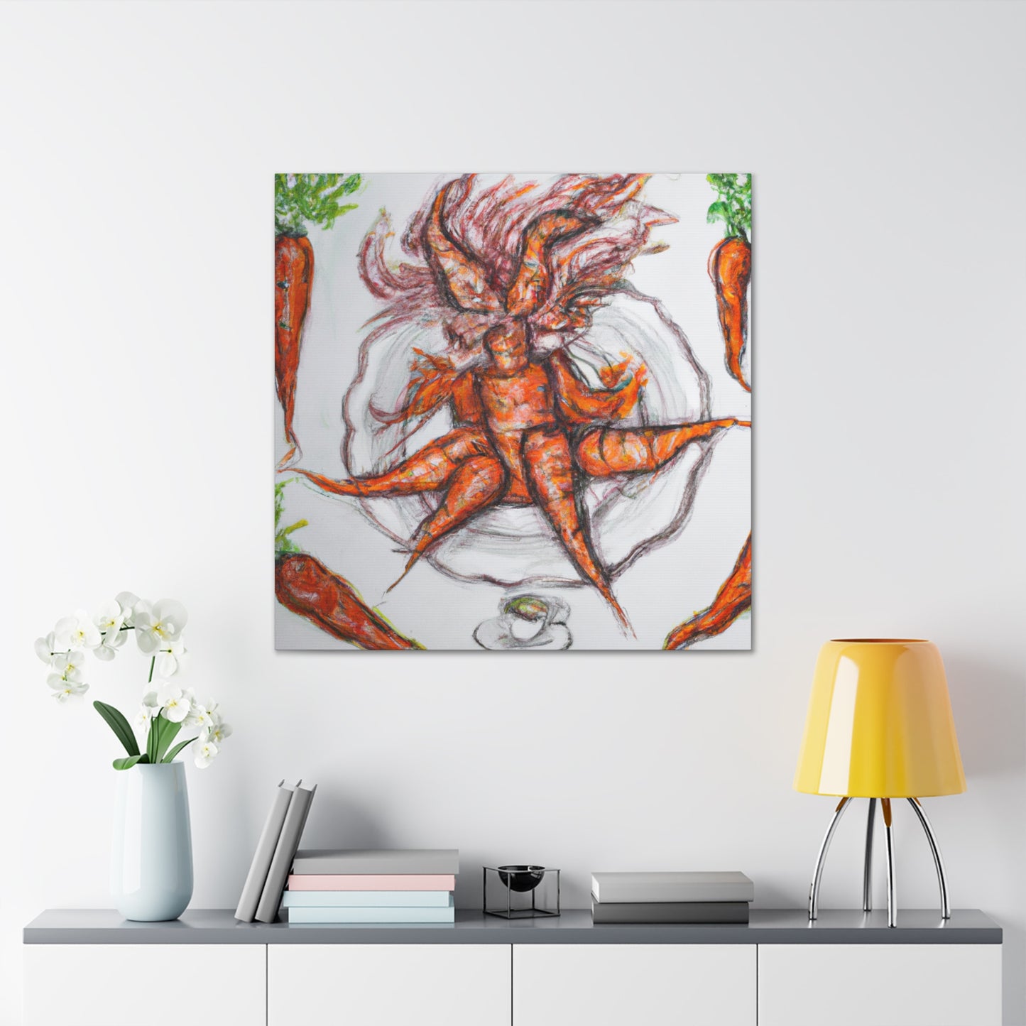 "Carrot Delightful Charm" - Canvas