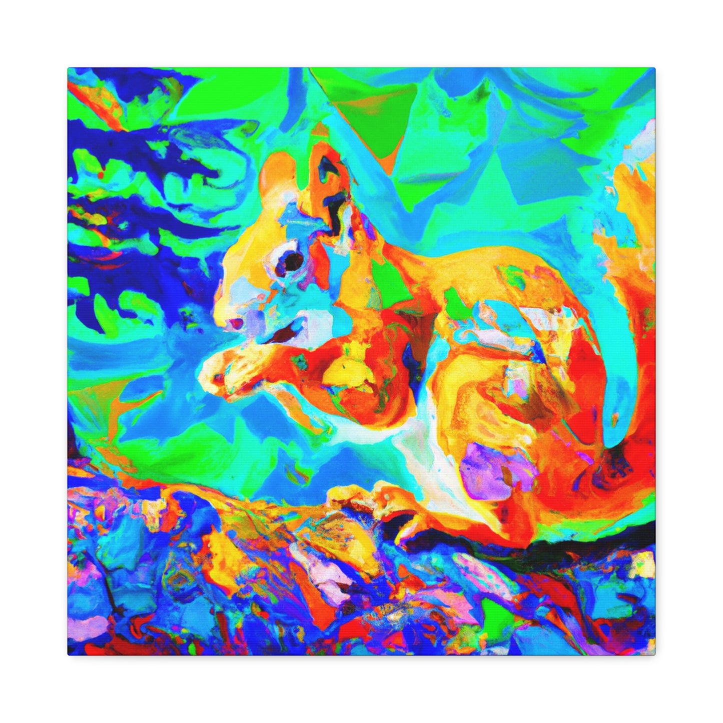 "Squirrel in Fauvism" - Canvas