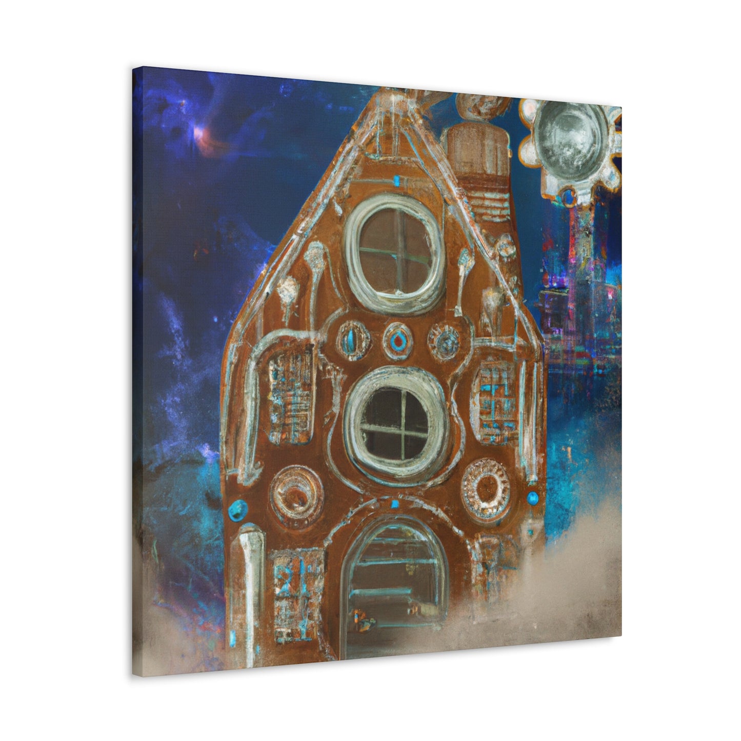 Gingerbread Steampunk Mansion - Canvas