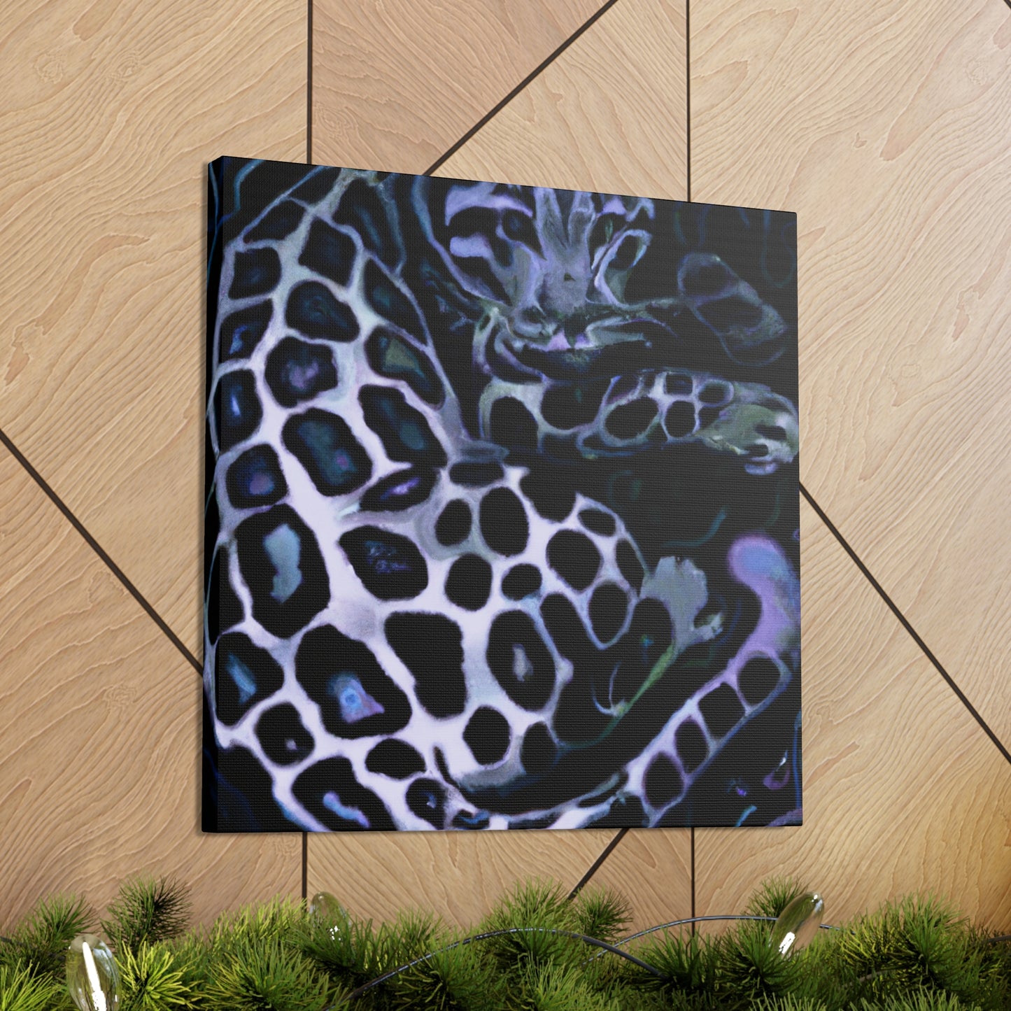 "Clouded Leopard Dreamscape" - Canvas