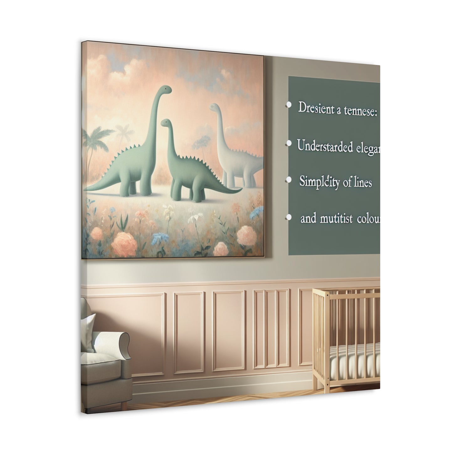 Whimsical Prehistoric Dreams - Canvas