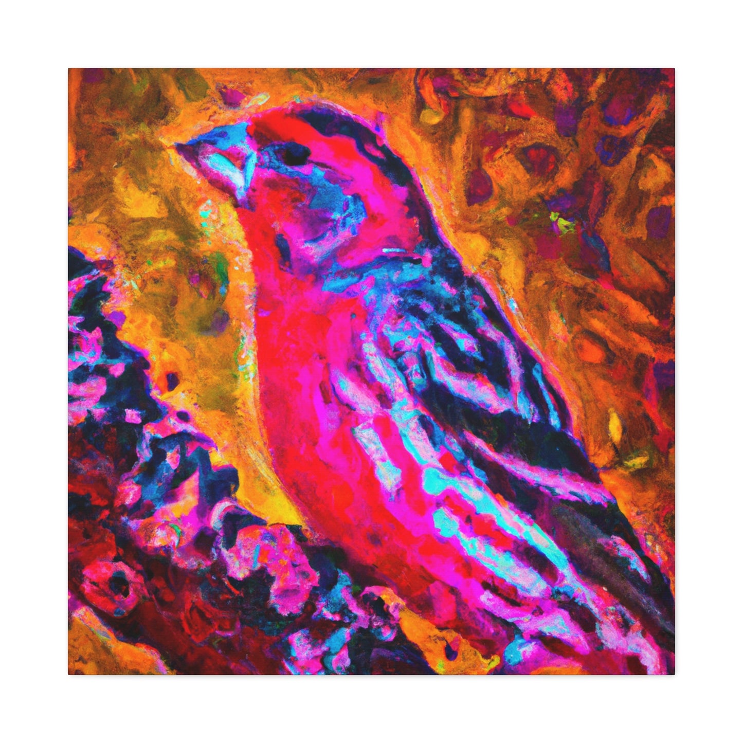 Finch in Morning Light - Canvas