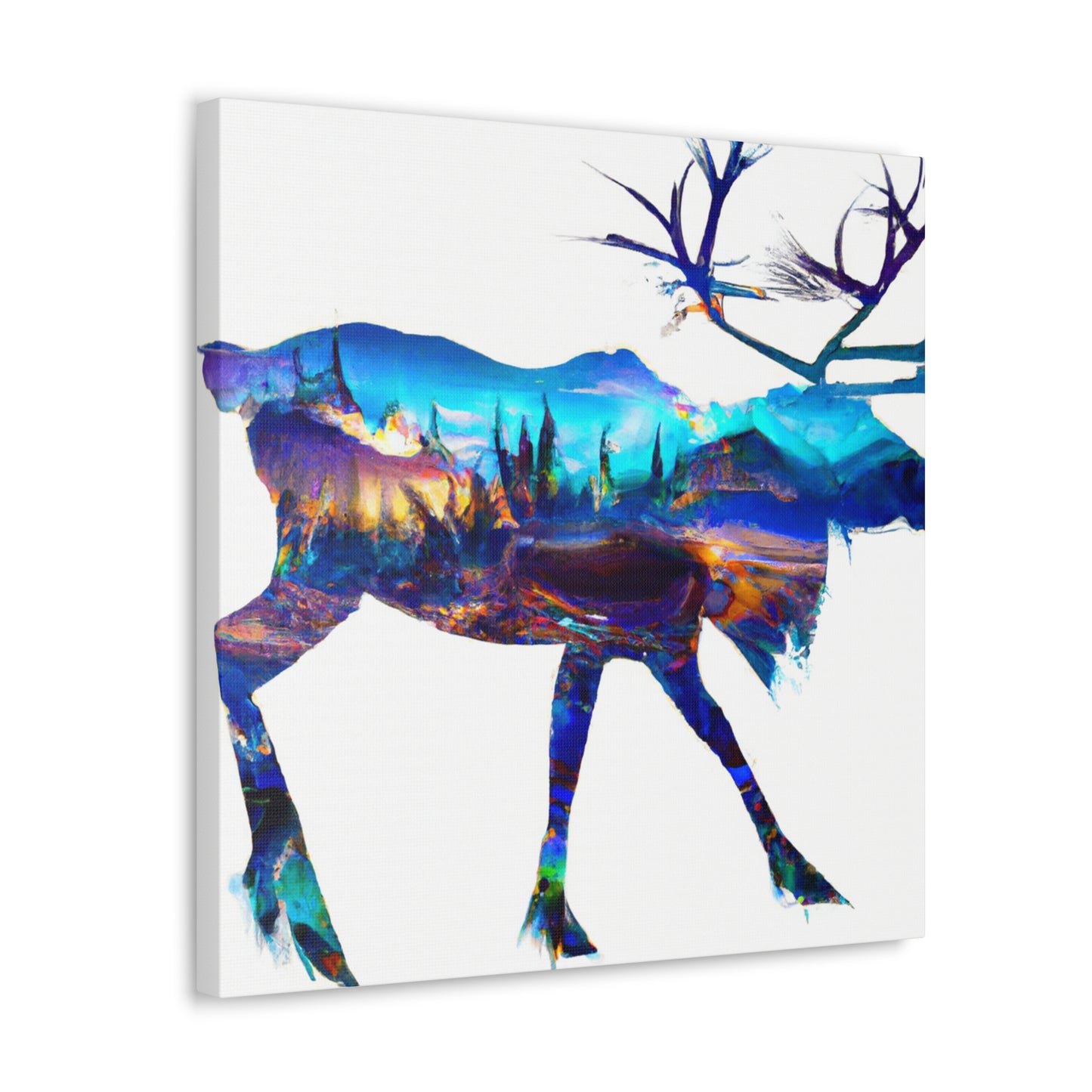 Elk in Art Deco - Canvas