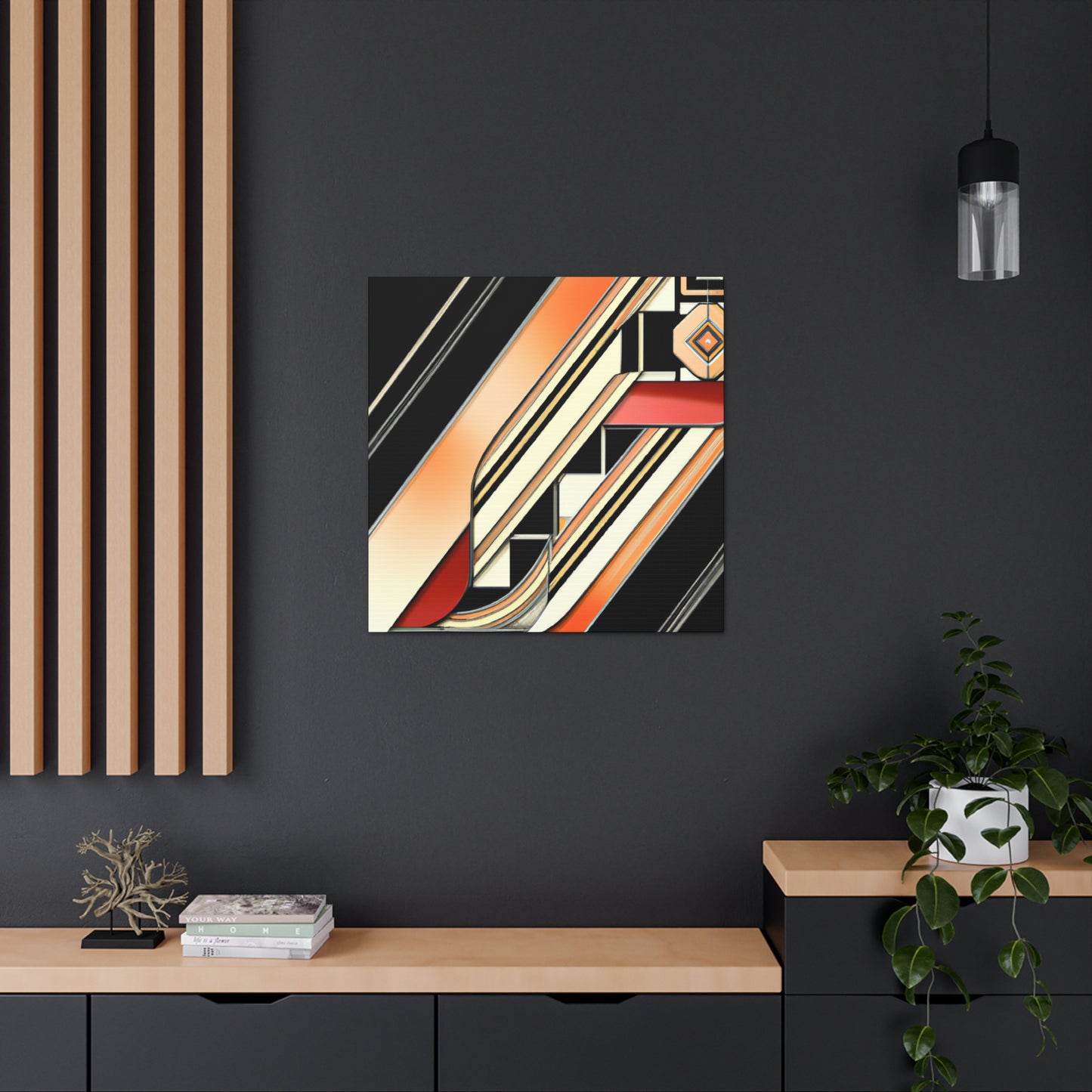 "Sleek Jazz Symphony" - Canvas