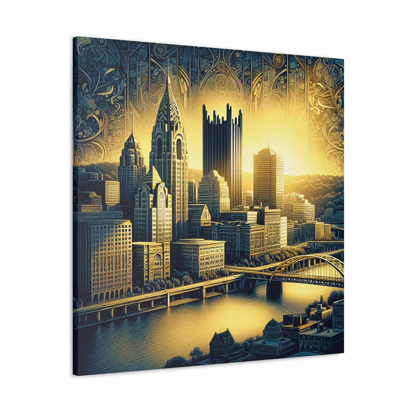 Riverside Steel Reflections - Canvas