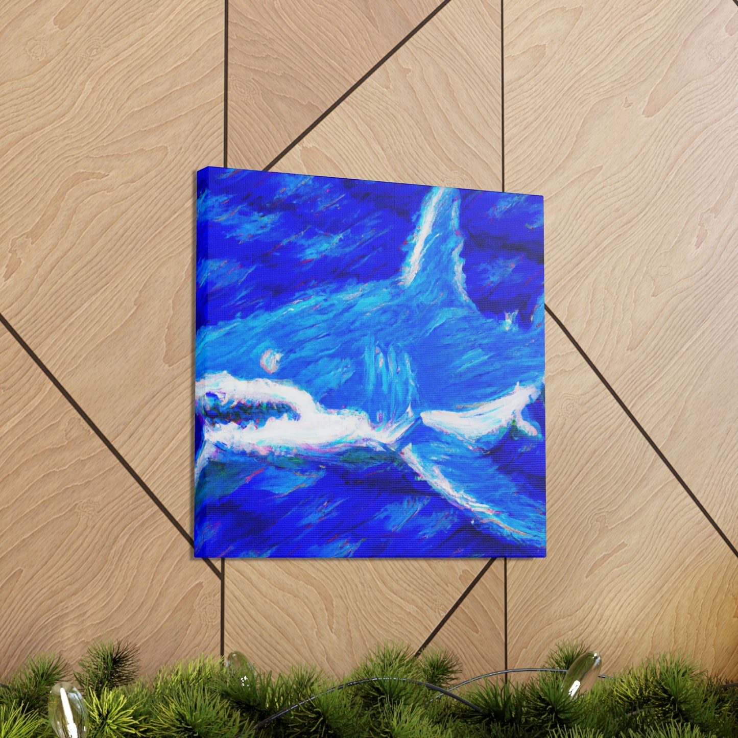 "Shark's Midnight Mist" - Canvas