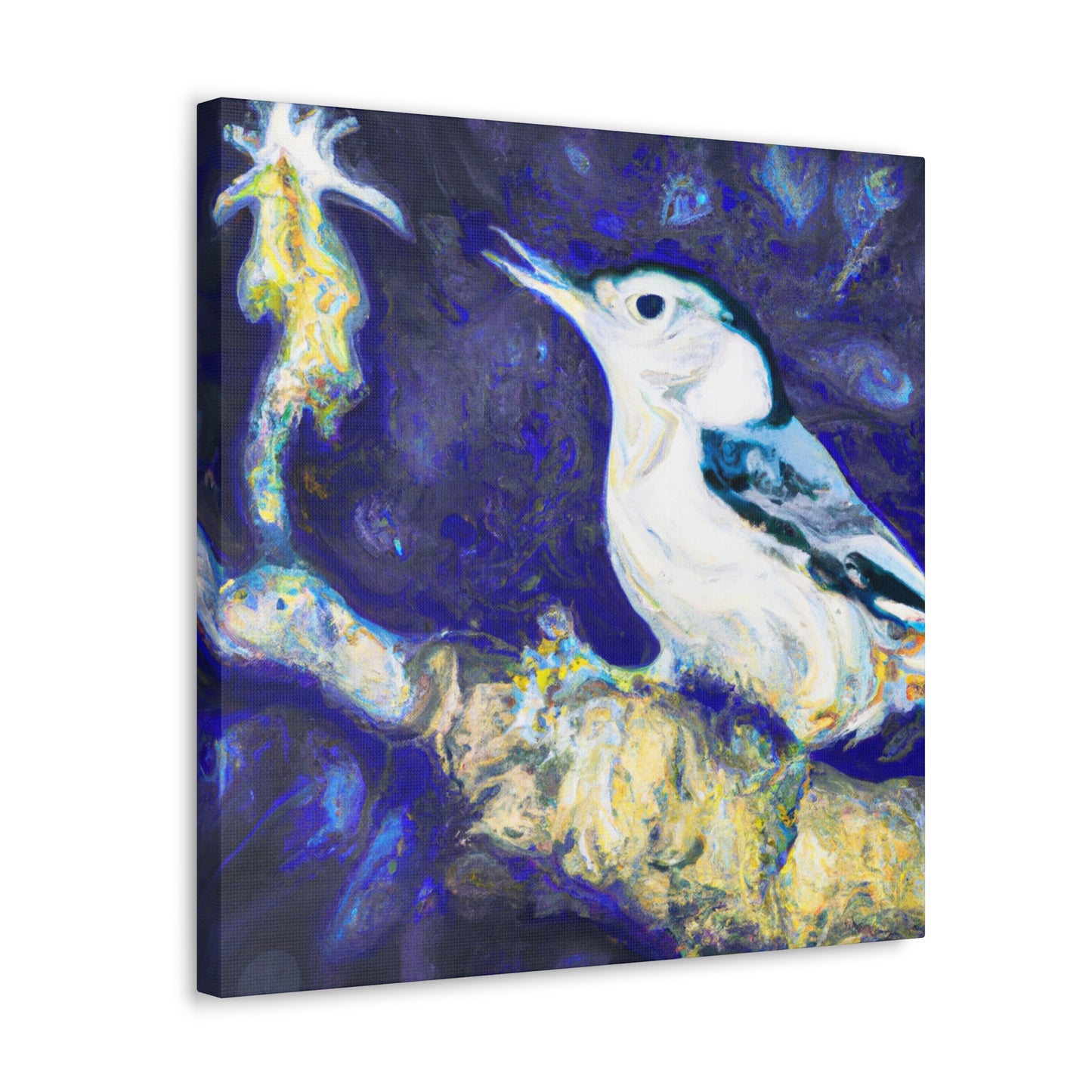 "Bird of Splendour Nuthatch" - Canvas