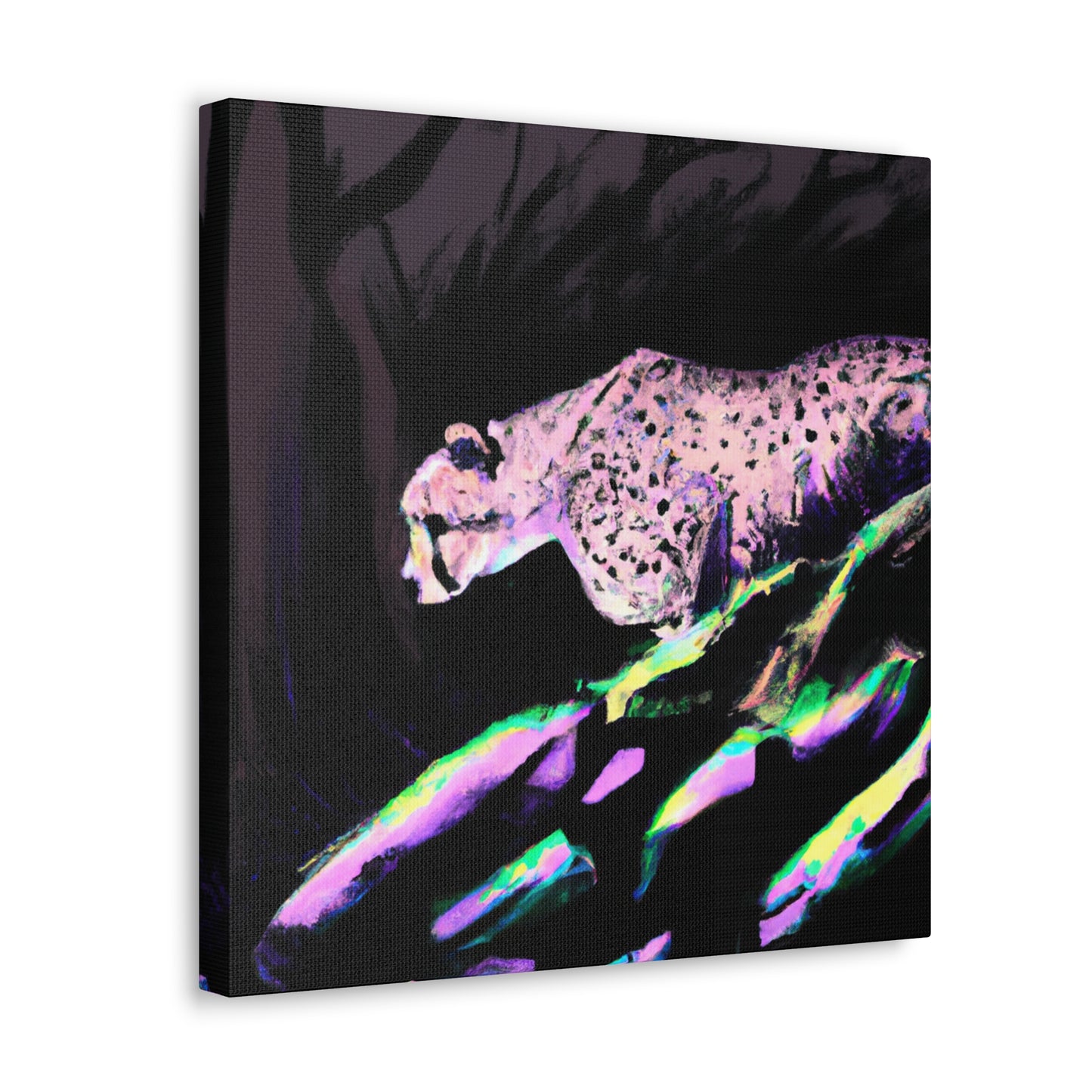 "Cheetah's Speed Vibrancy" - Canvas