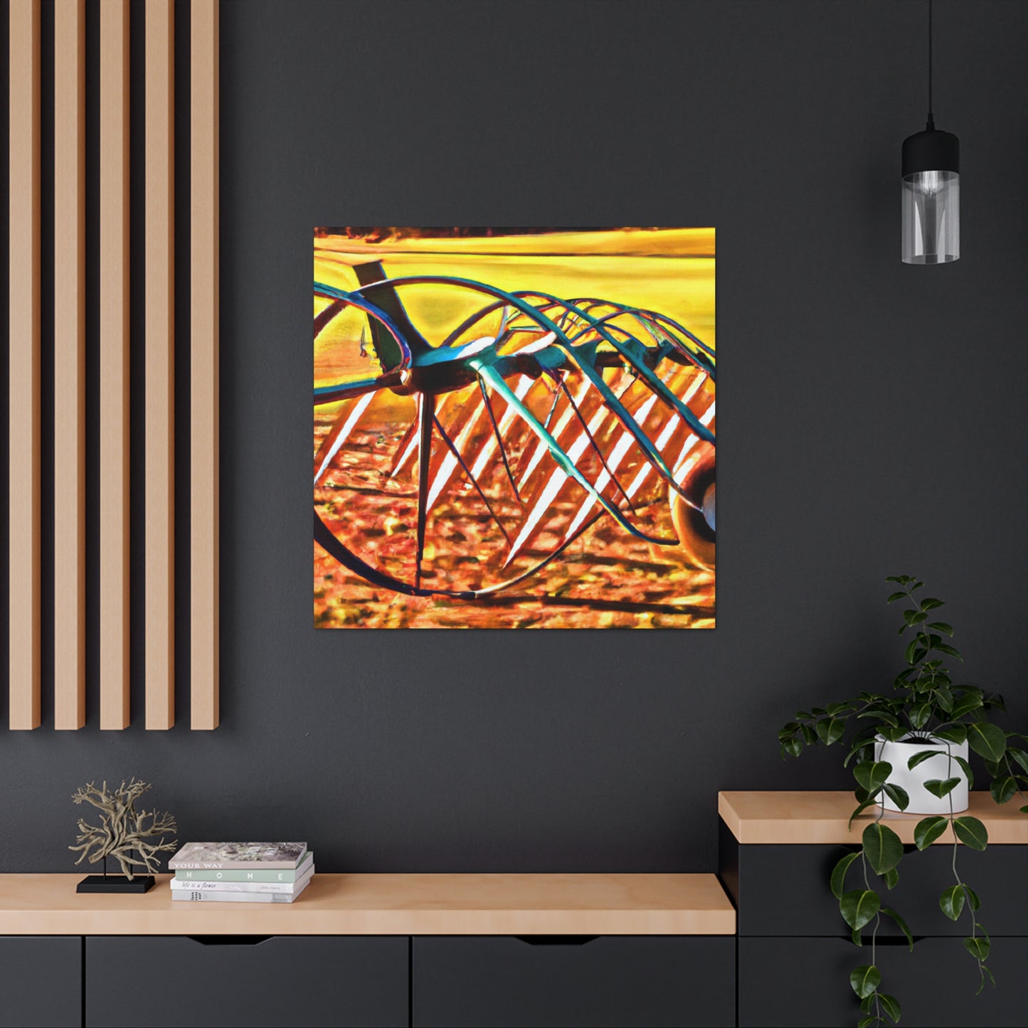 "Movement of Disc Harrow" - Canvas