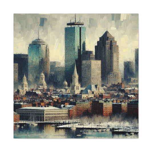 "Vibrant Boston Reverie" - Canvas