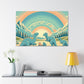 Pastel Prehistoric Paradise - Canvas