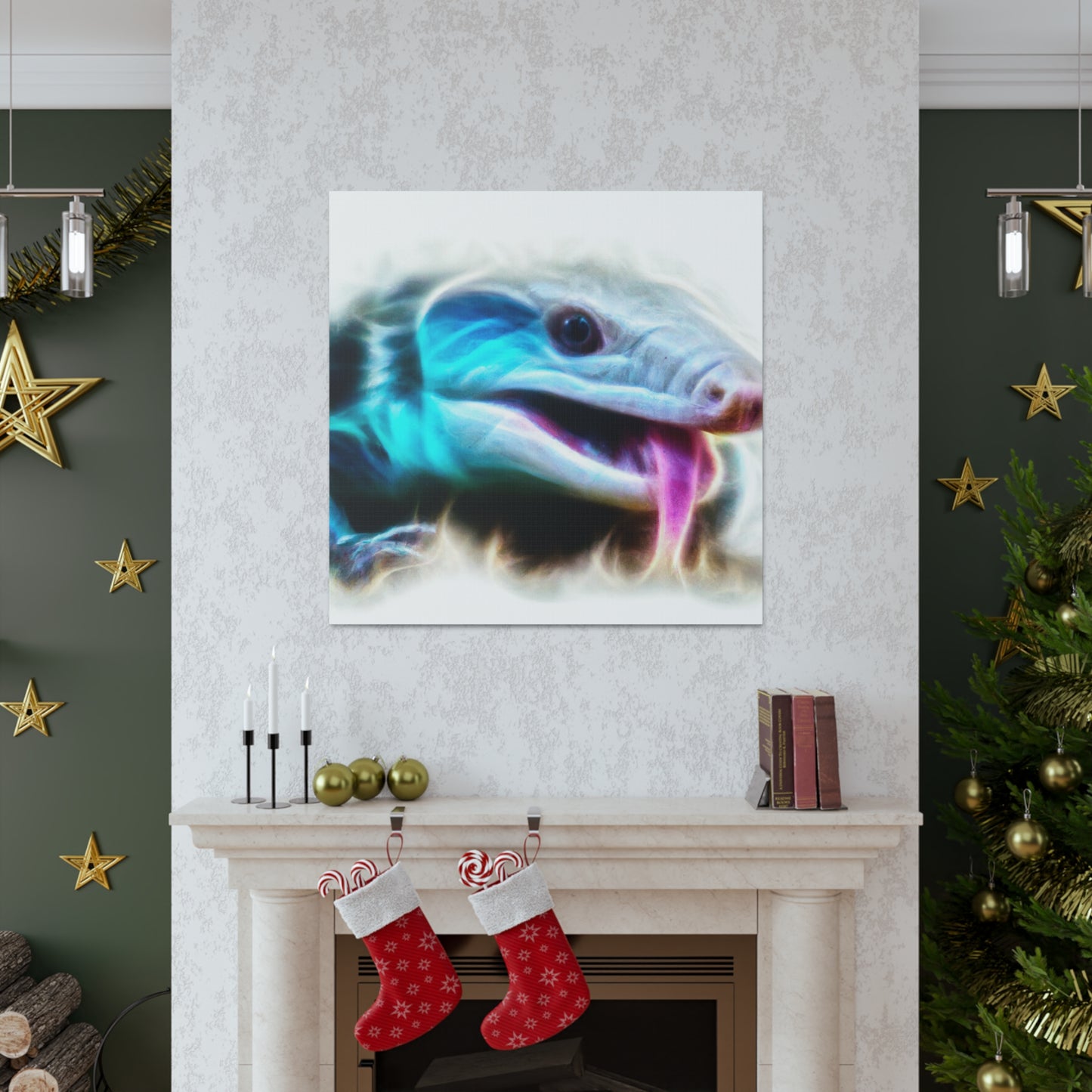 Blue Tongue Reflection - Canvas