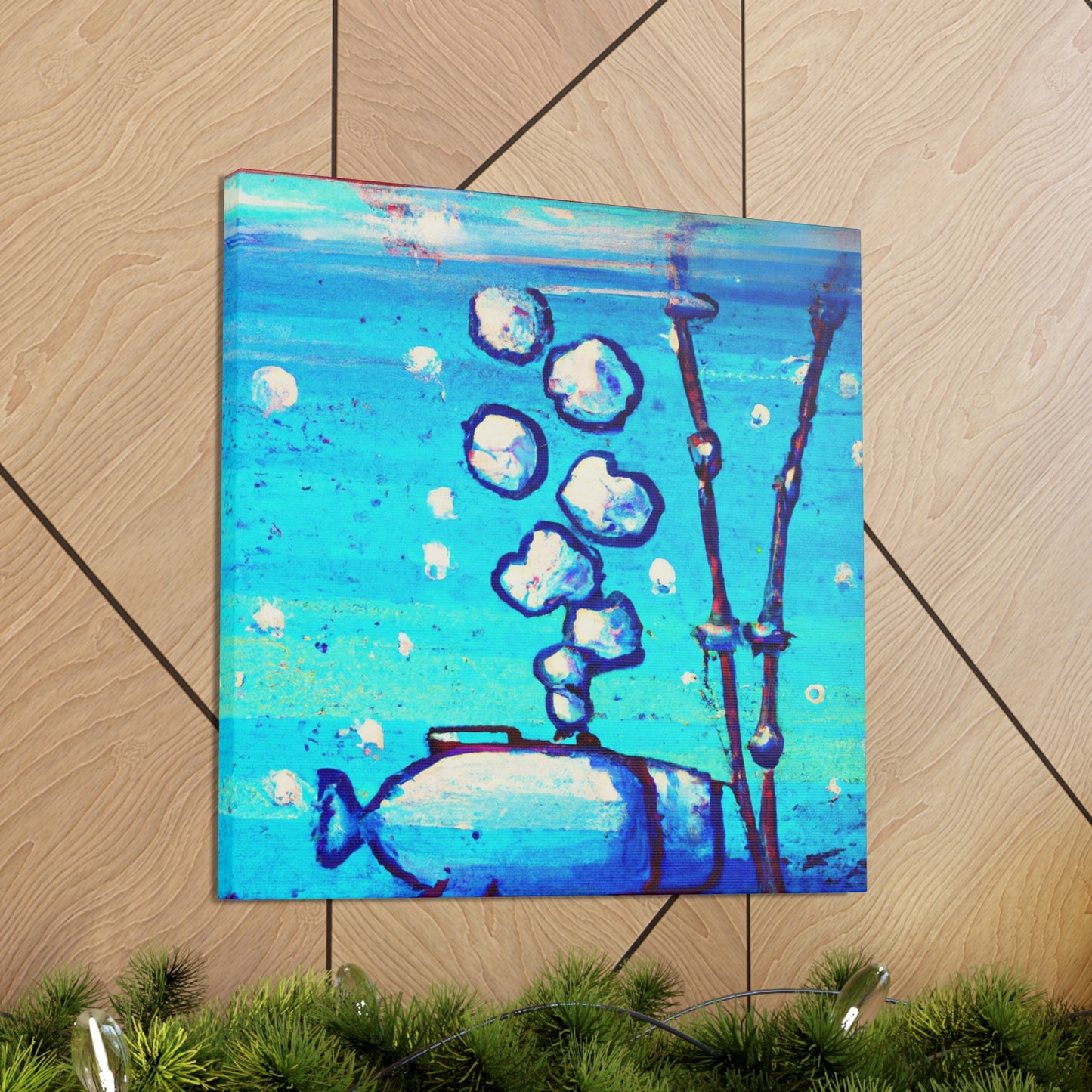 Reef in Ocean Blues - Canvas