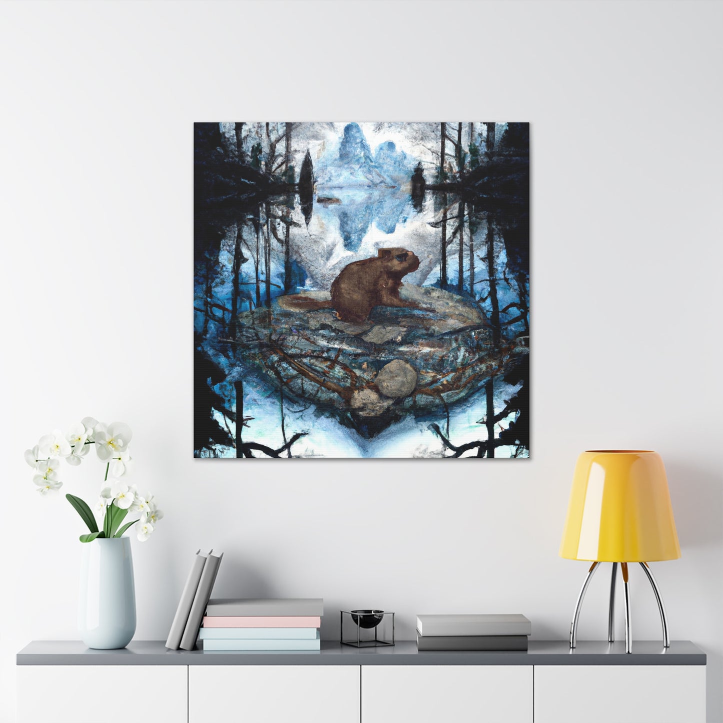 Beaver in Majesty. - Canvas