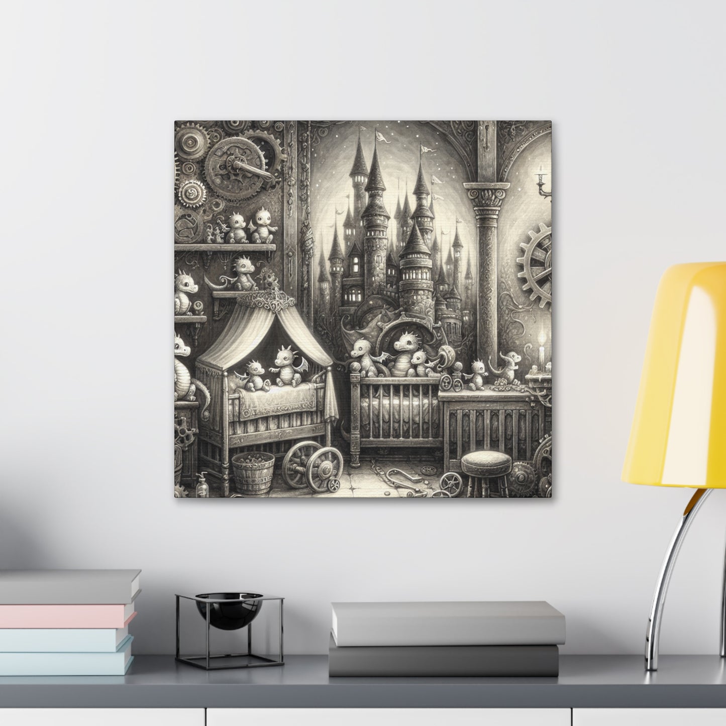 Whimsical Steam Realm - Canvas