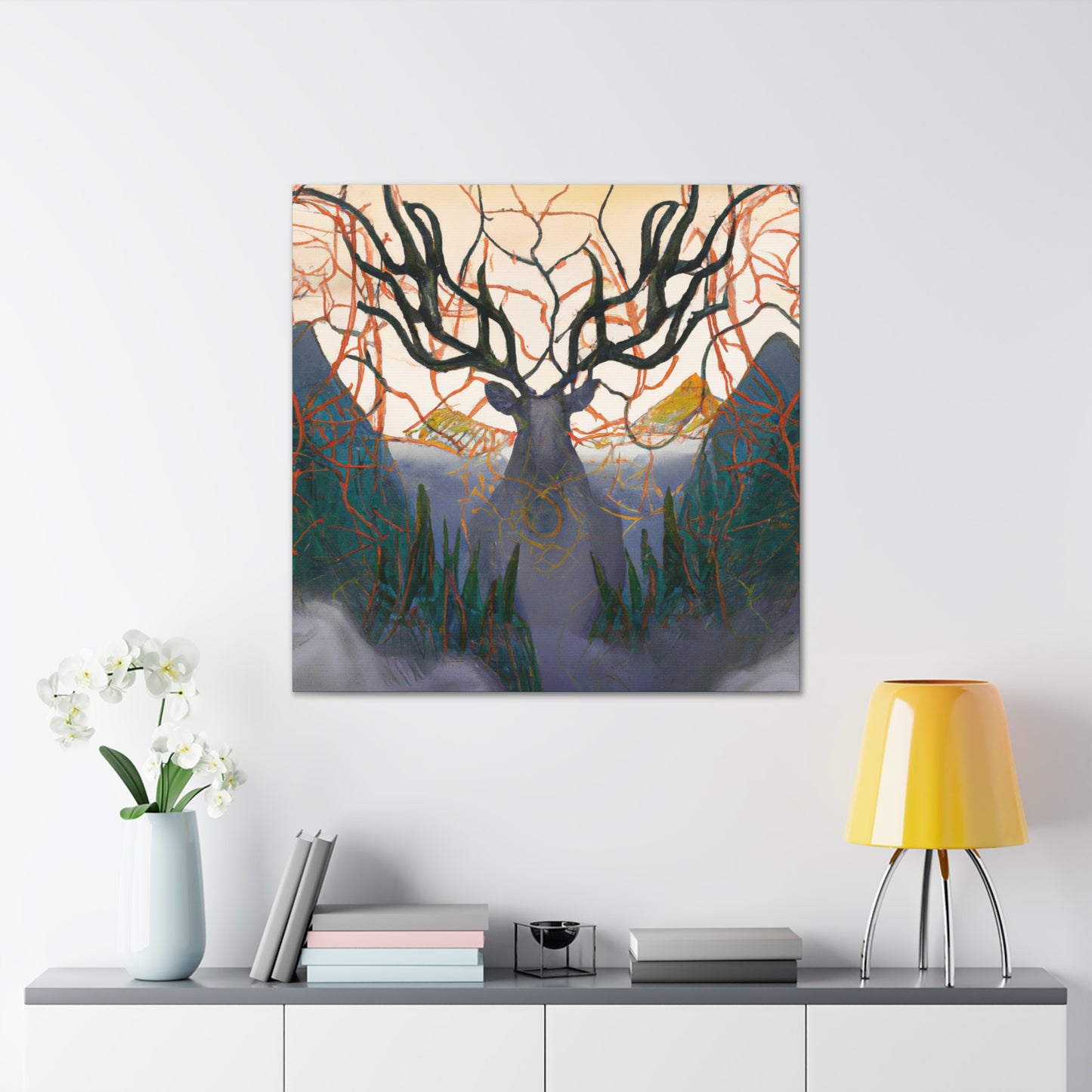 "The Majestic Elk Scene" - Canvas