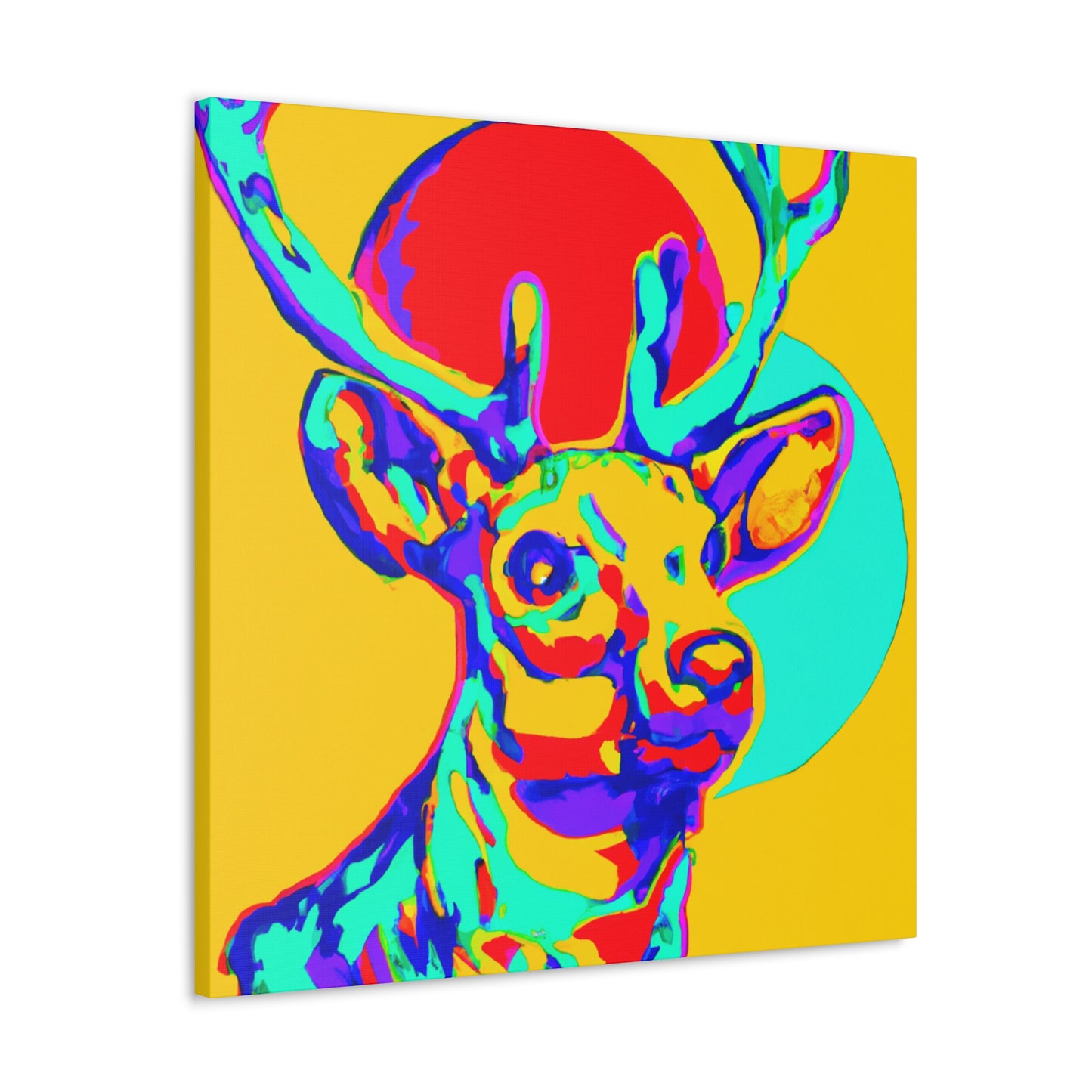 Reindeer Pop Art Pop - Canvas