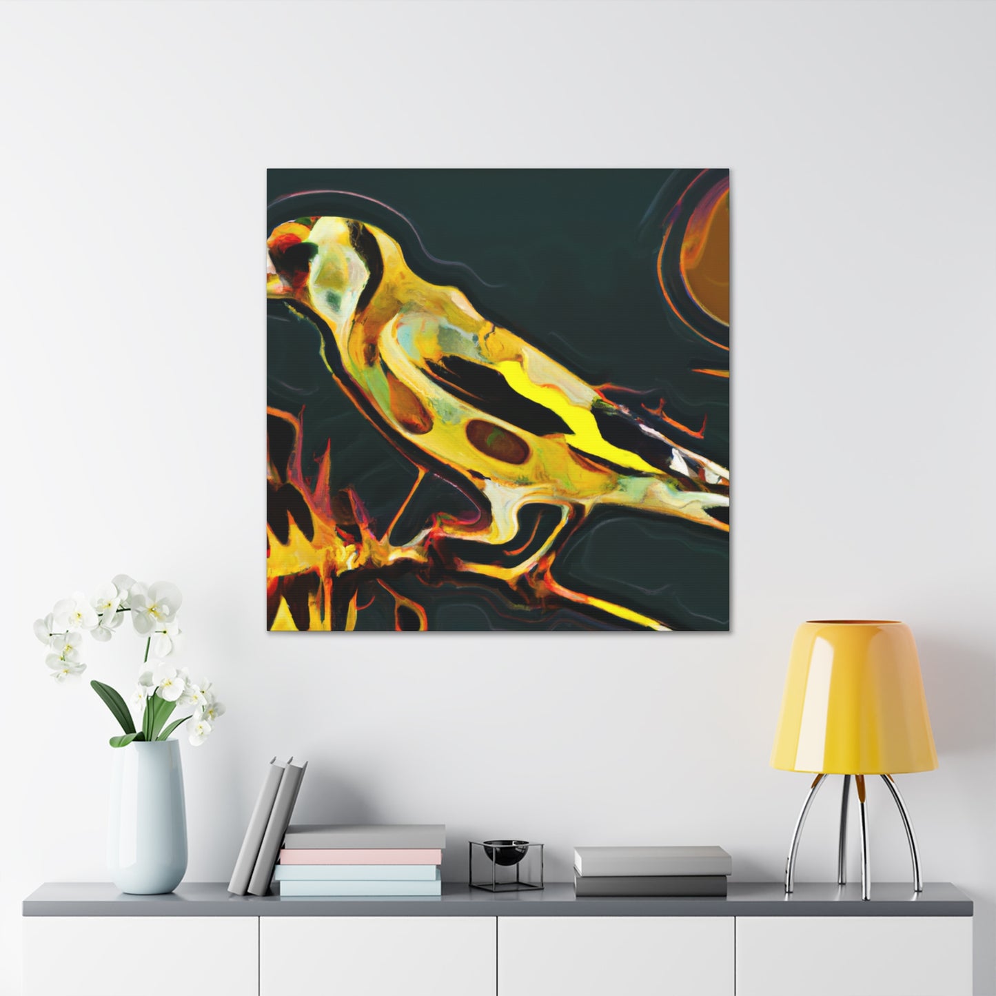 "American Goldfinch Hues" - Canvas