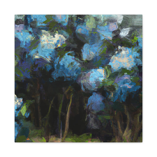 Hydrangea's Dramatic Bloom - Canvas