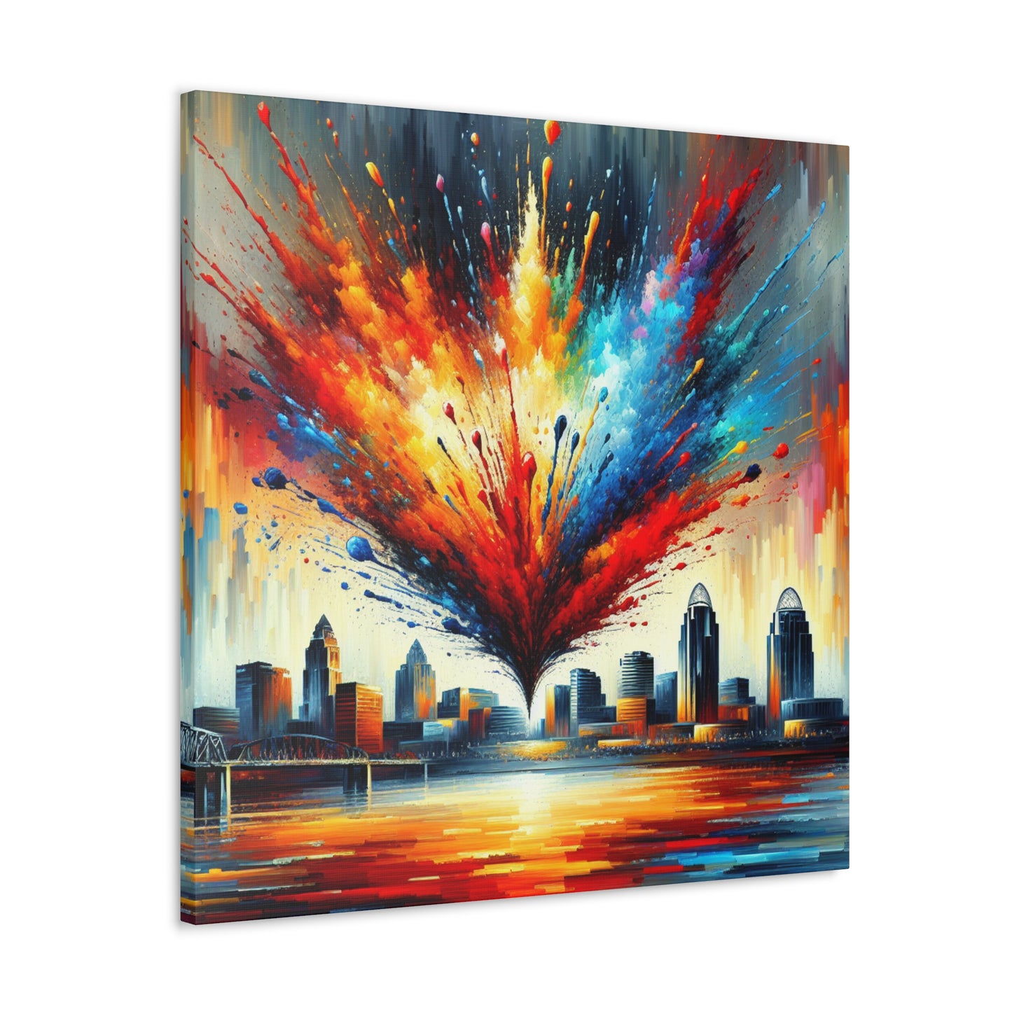 "Radiant Cincinnati Skies" - Canvas