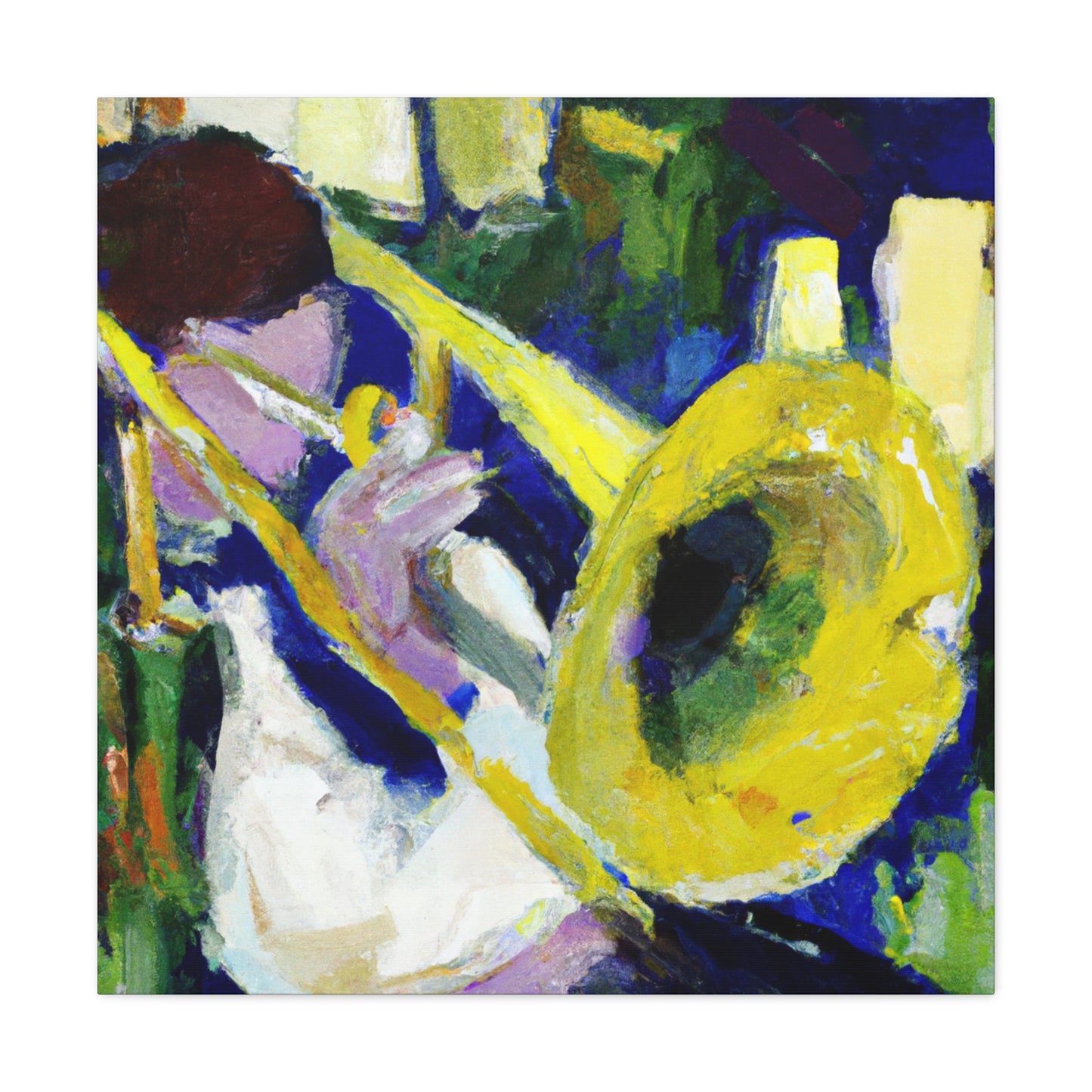 Trombone in Abstraction - Canvas