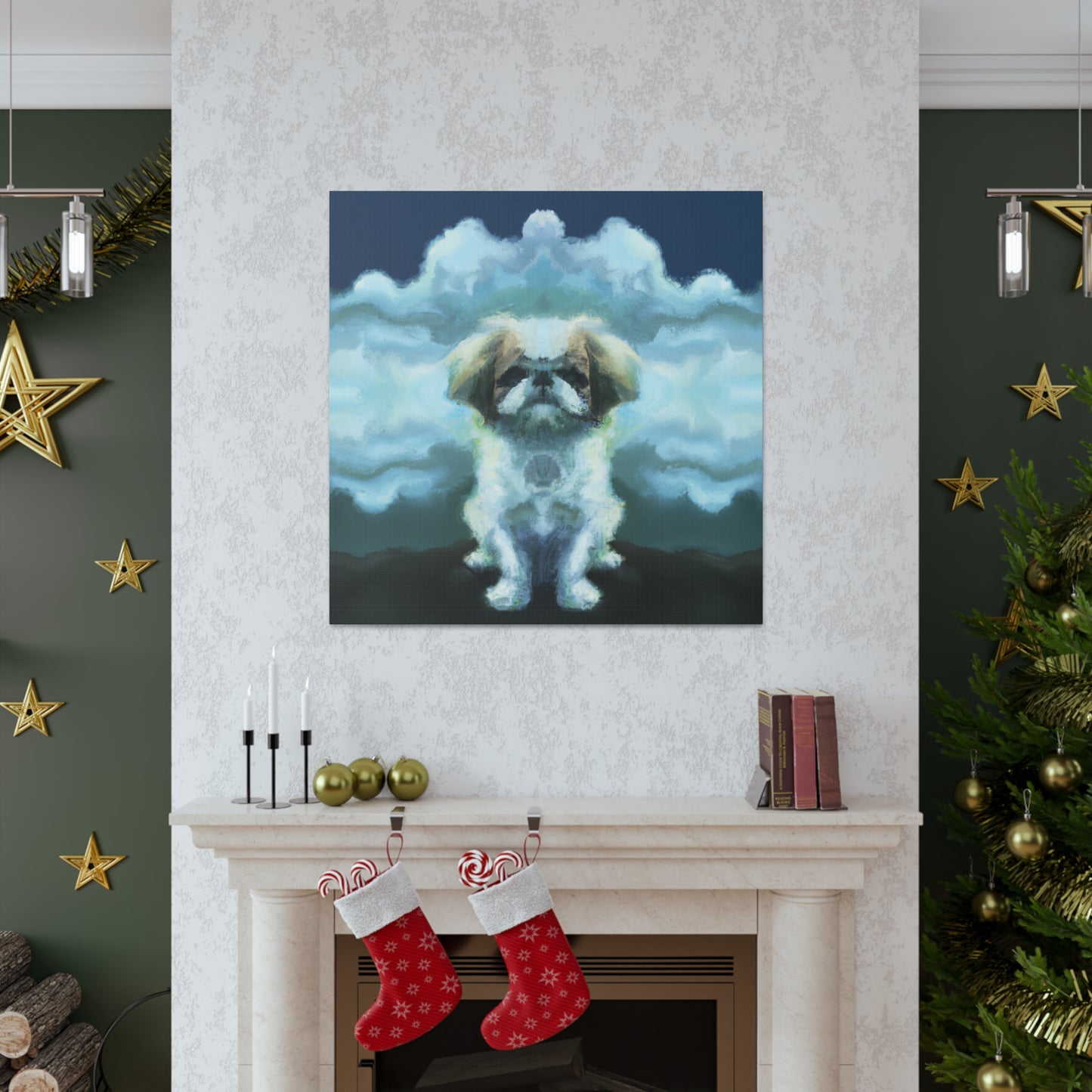 "Pekingese in Wonderland" - Canvas