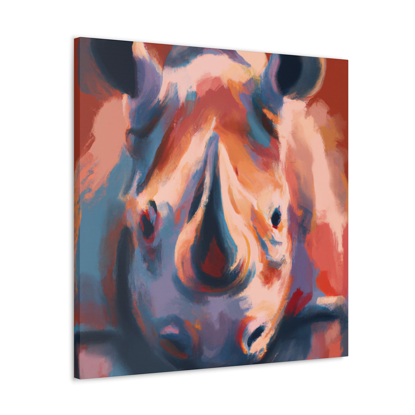 "Rhinoceros Majesty Dazzling" - Canvas