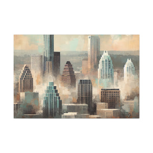 "Serene Simplicity: Austintopia Unveiled" - Canvas