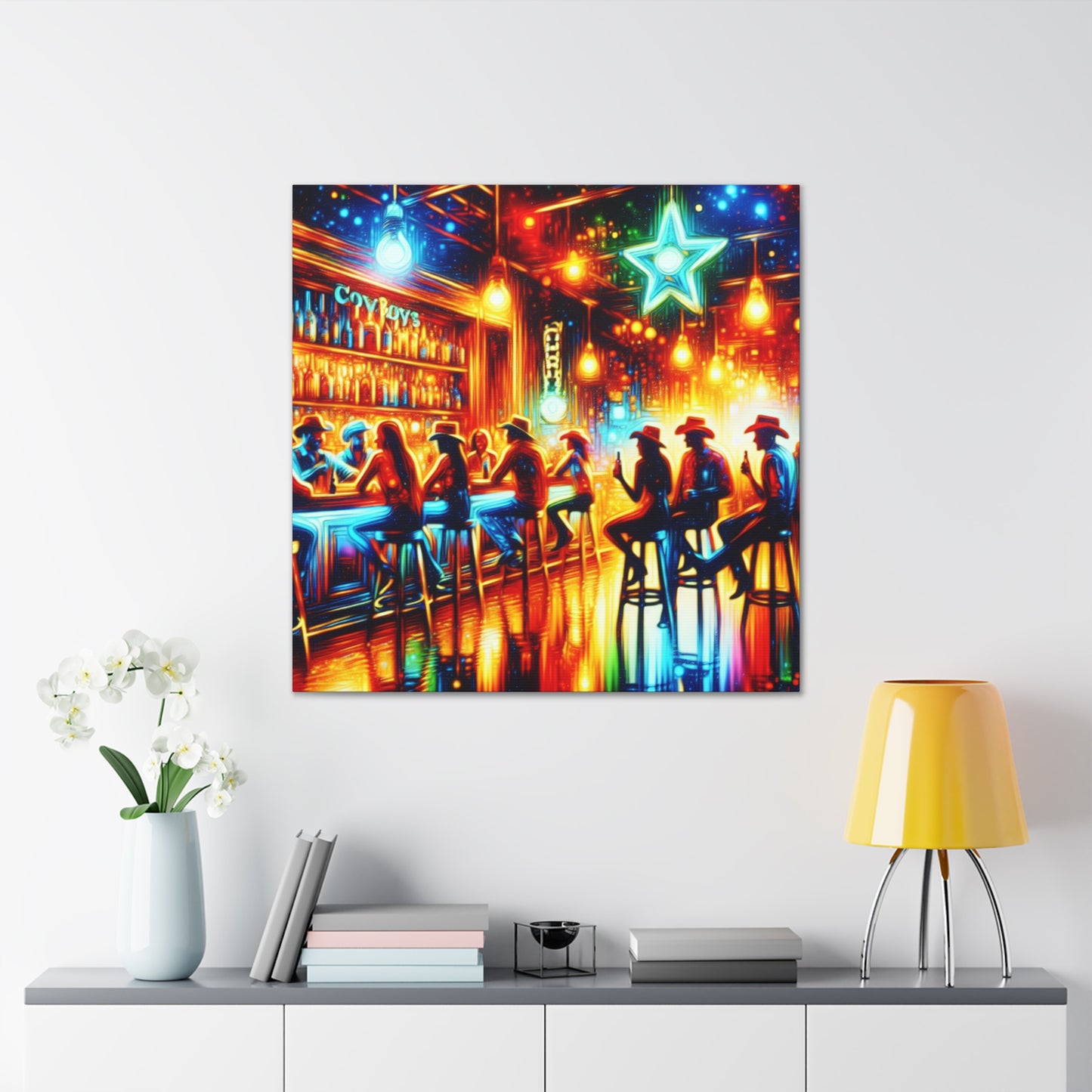 Rustic Saloon Serenade - Canvas