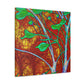 "Dogwood in Art Nouveau" - Canvas