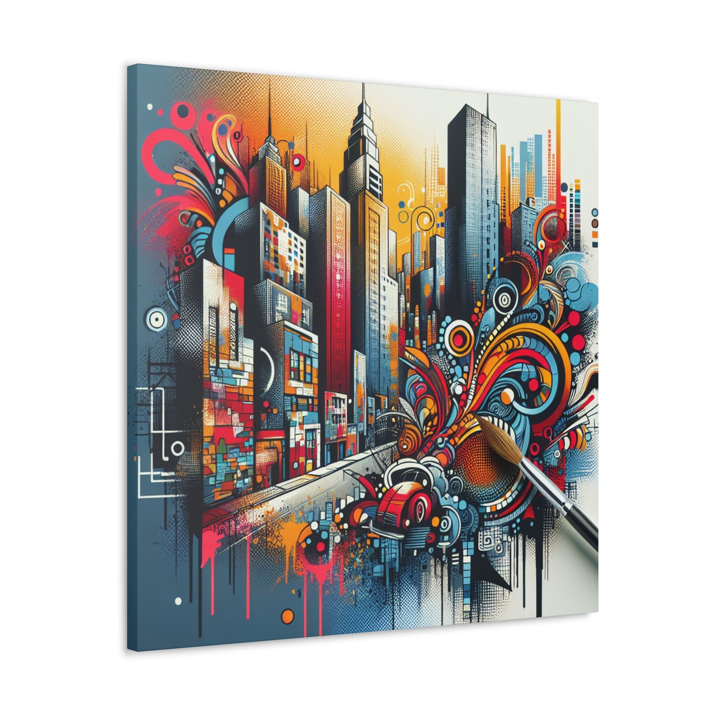 Ethereal Urban Symphony - Canvas