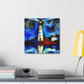 Lighthouse at Nightfall - Canvas