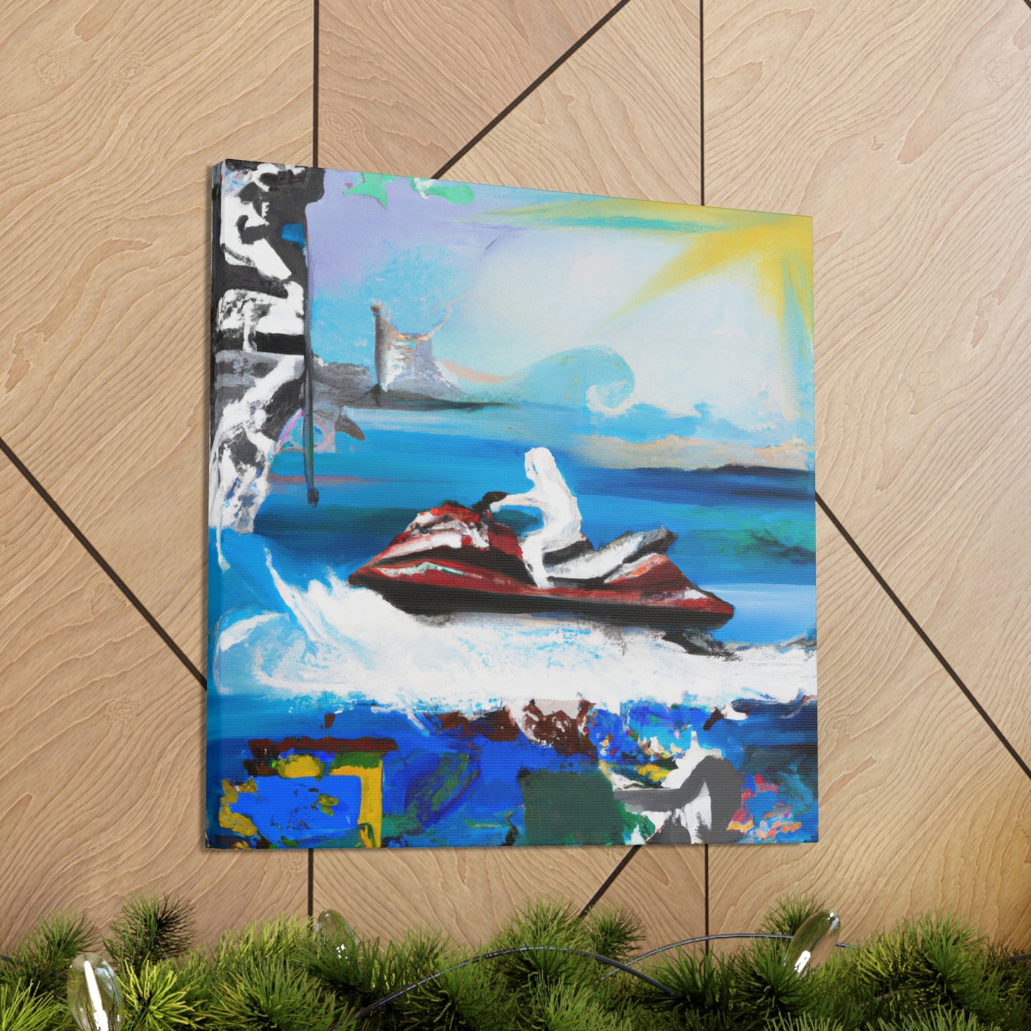 Jet Ski Urban Art - Canvas