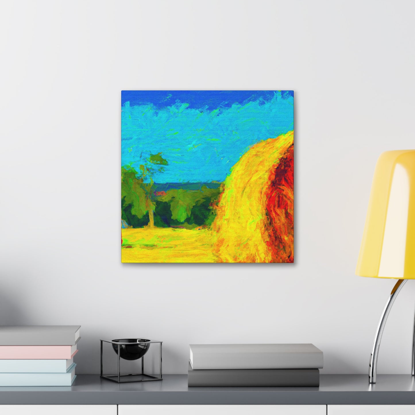 "Hay Field Impressionism" - Canvas