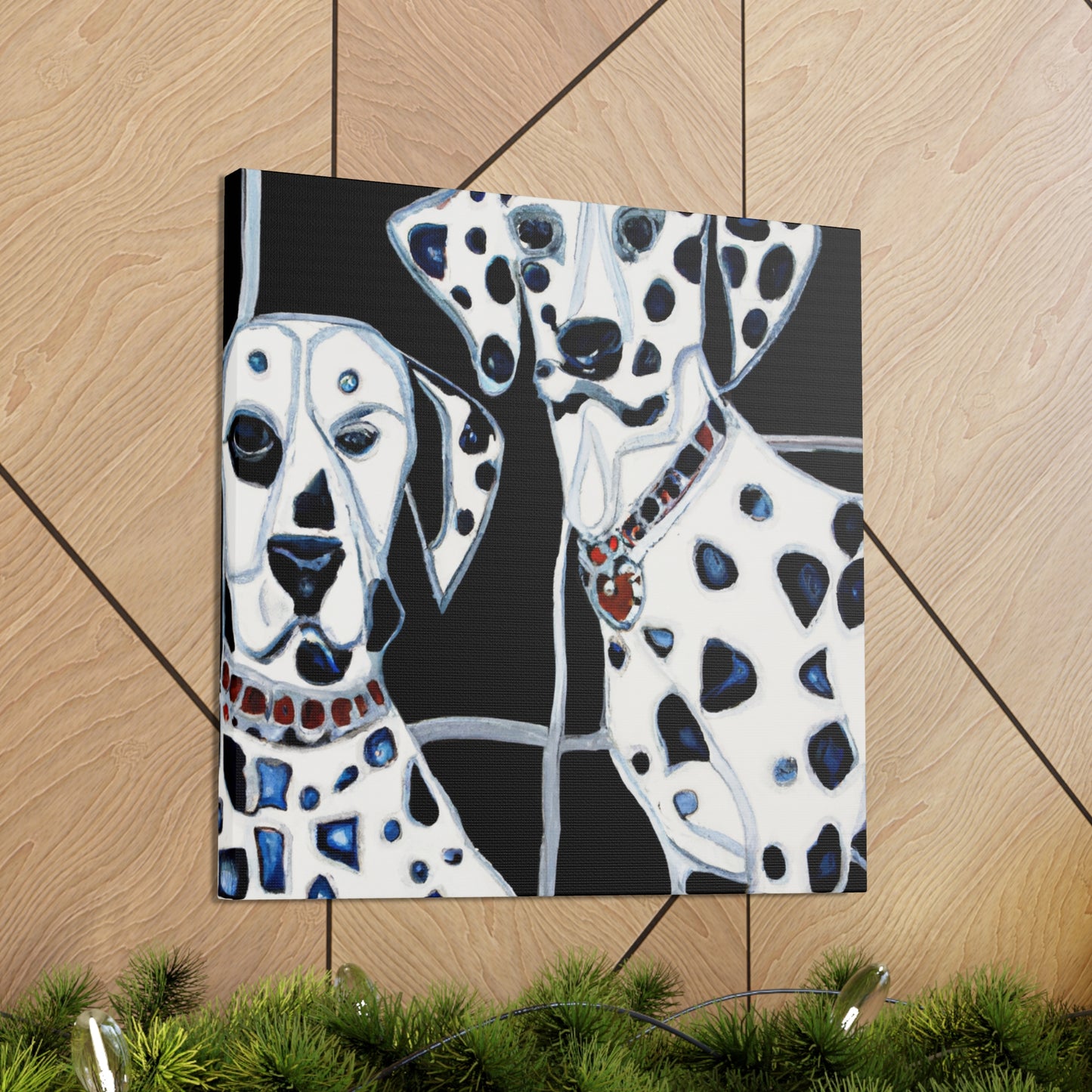 "Dalmatian in Deco." - Canvas