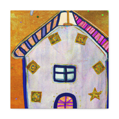 "Gingerbread House Utopia" - Canvas