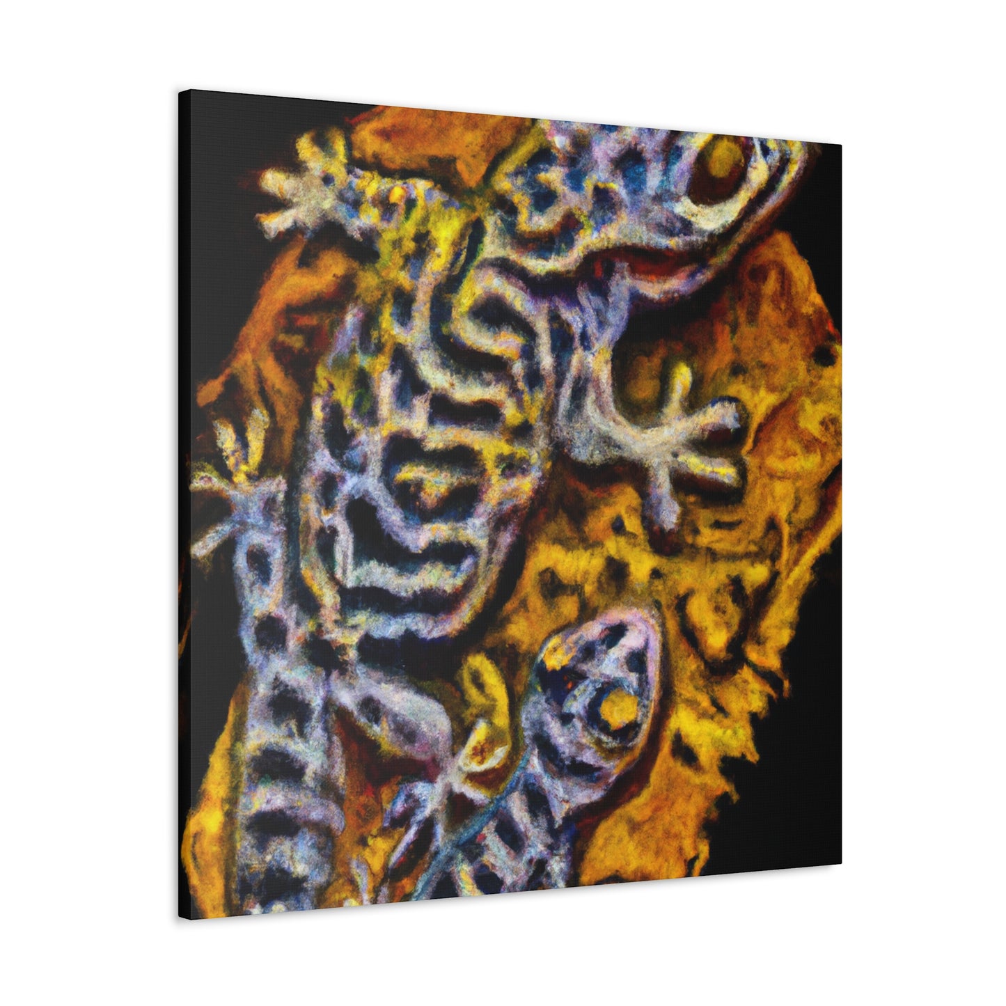 "Gecko's Surreal Sojourn" - Canvas