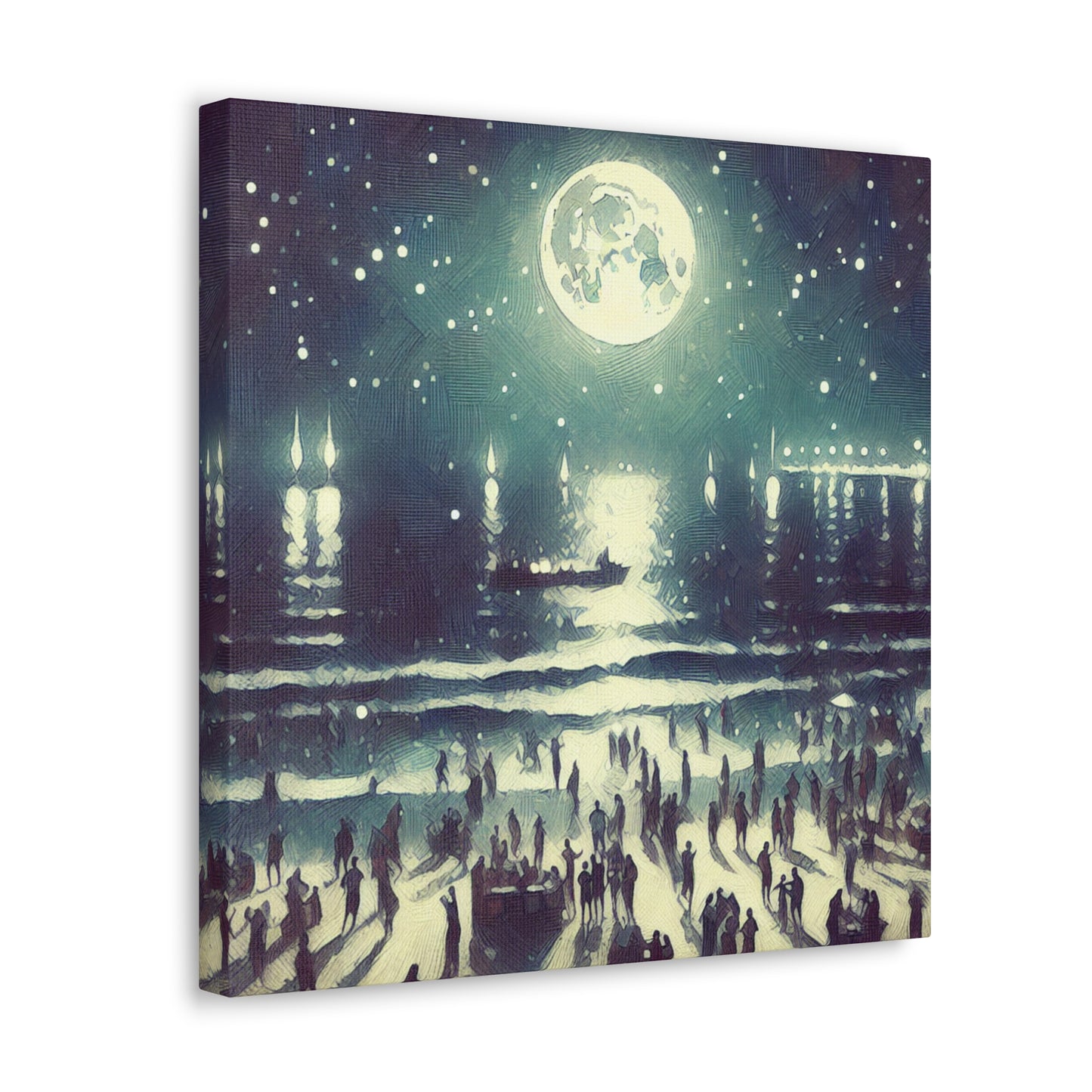 Luminous Coastal Revelry - Canvas