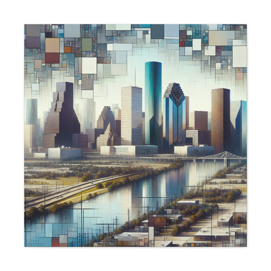 "Urban Dreamscapes: Houston Horizon" - Canvas