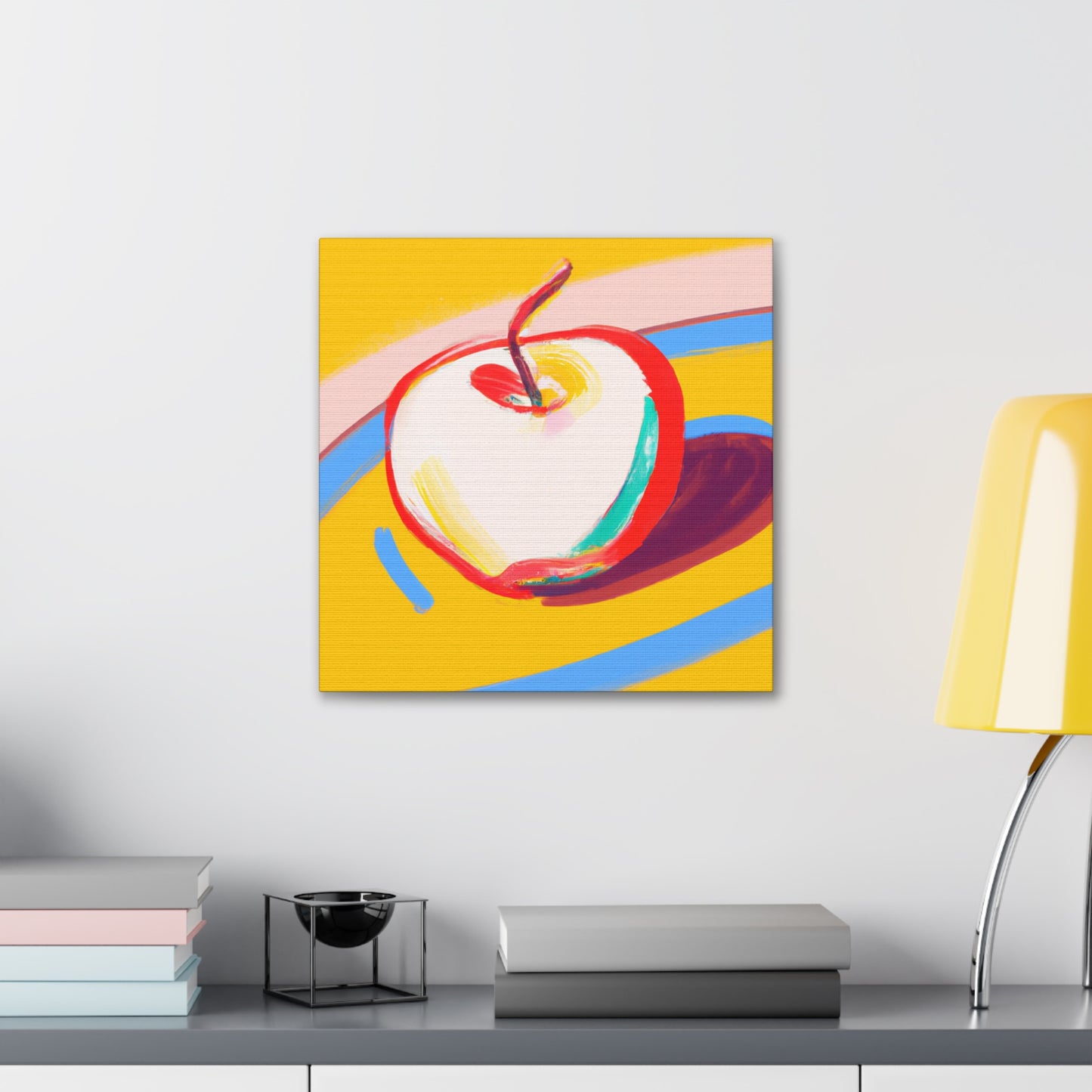 "Apple - Simplified Minimalism" - Canvas