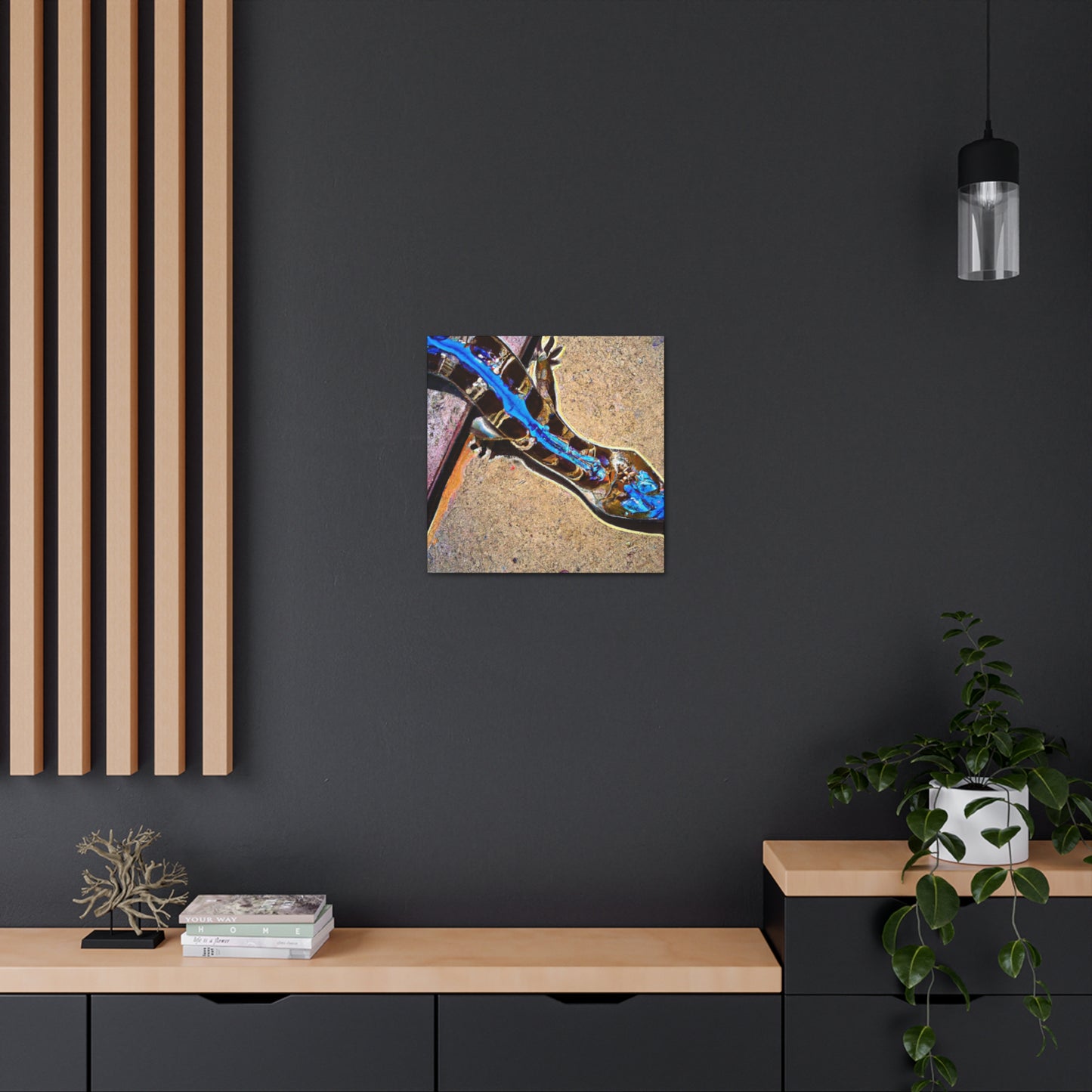 Blue-Tongue Skink Mosaic - Canvas